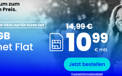 PremiumSIM: Nur für kurze Zeit! 16 GB Allnet Flat für nur 10.99 € im Monat!